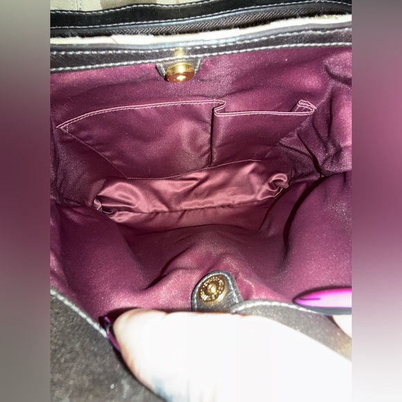 Coach tan monogram logo sateen carryall shoulder bag - Picture 9 of 13